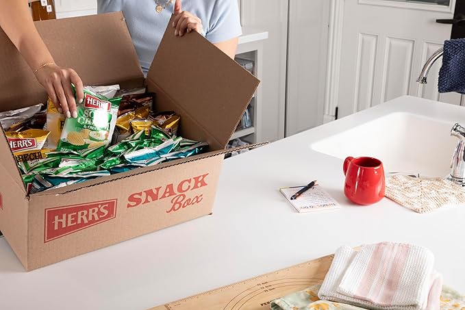 Herr’s Potato Chips, Variety Pack, Gluten Free Snacks, 1oz Bag (36 Count)