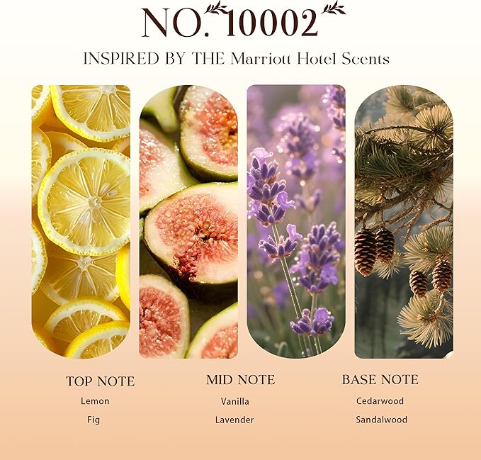 Hotel Diffuser Oils Gift Set, Joosing Hotel Scent Essential Oils d 4 x 30ml Large Bottles (4 Fl Oz Total), Premium Fragrance Oil No. 10002 The Marriott for Aromatherapy Diffusers and Humidifiers