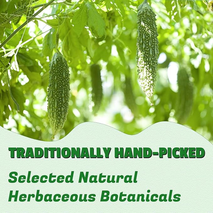 Jarteela - Bitter Melon Tea Bags - 2g x 50 Count - Premium Dried Momordica Charantia - Non-GMO - Caffeine-free - Natural Wellness Herbal Tea for Digestive Support