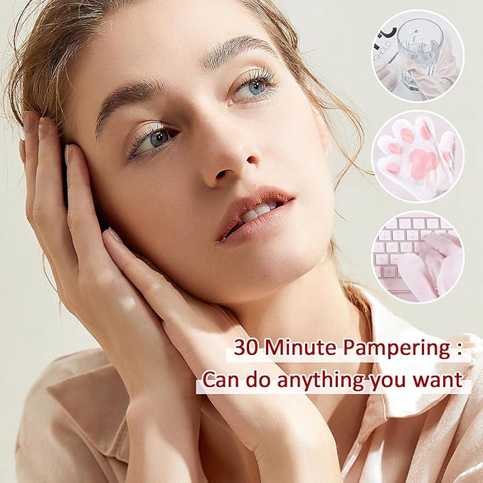 Hand Masks Moisturizing Gloves,6 Pairs Hydrating Hand Peel Masks Gift Set for Dry Cracked Hands Care,Long-lasting and Non-greasy Hand Moisturizer Gloves for Women C