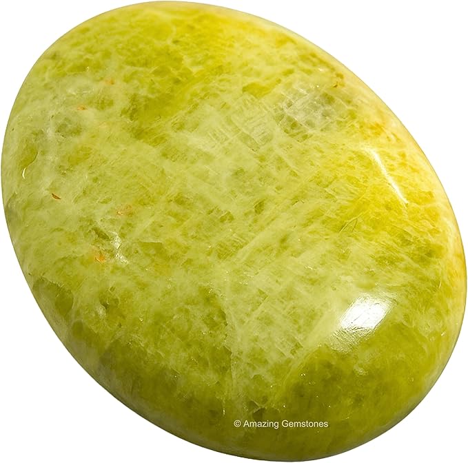 Amazing Gemstone Yellow Aquamarine Crystals and Healing Stones - Large Palm Stone Crystals Piedra - Crystal for Good Luck, Positive Energy, Meditation - Unique Stocking Stuffers, Gifts for Women, Men