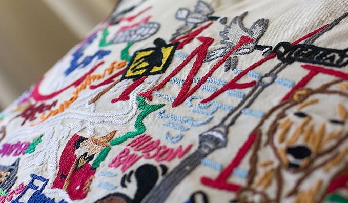 Catstudio Canada Embroidered Decorative Throw Pillow