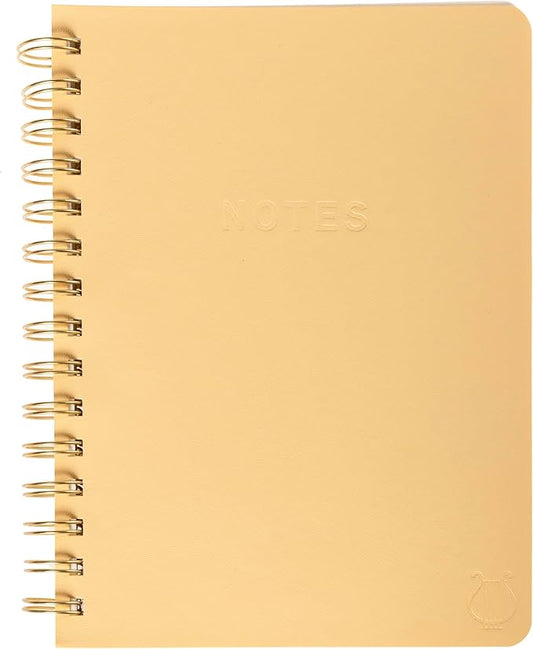 Graphique Apollo Vegan Leather Journal, Spiral Notebook for Writing, 192 Lined Pages, 6” x 8”