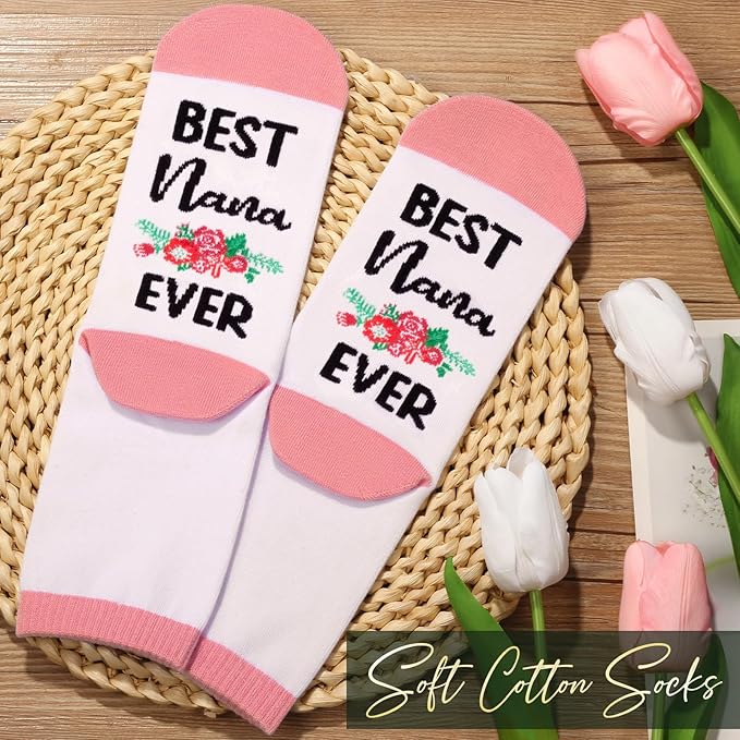 Christmas Grandma Gifts for Nana Grandma Gift from Granddaughter Grandchildren Grandkids, Unique Grandmother Birthday Gifts Nana Gift Basket for Gigi Grandmother, Best Grandmother with Canvas Tote Bag