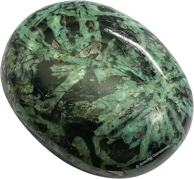 Amazing Gemstone Flower Stone Crystals and Healing Stones - Large Palm Stone Crystals Piedra - Crystal for Good Luck,Balanced Positive Energy,Meditation - Unique Stocking Stuffers and Birthday Gifts