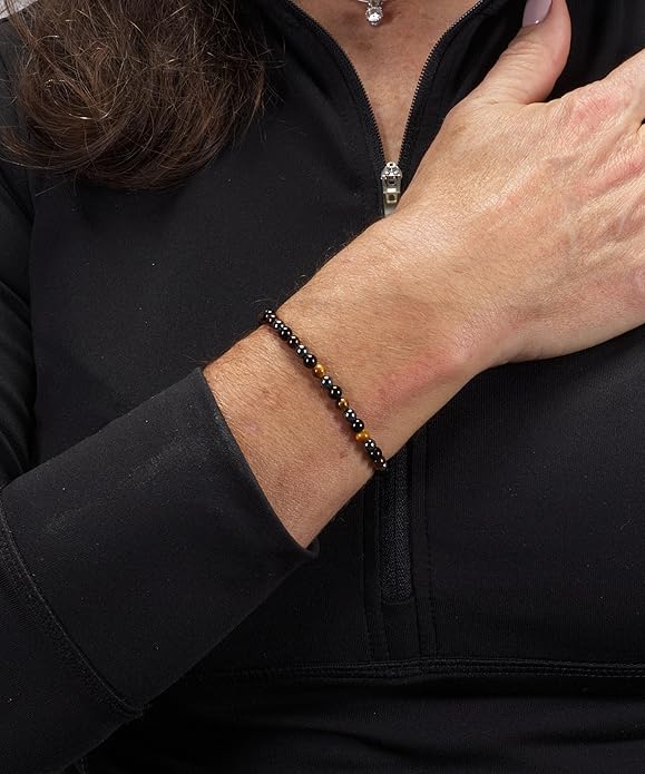 Cherry Tree Collection - Small, Medium, Large Sizes - Gemstone Beaded Bracelets For Women and Men - 4mm Round Beads