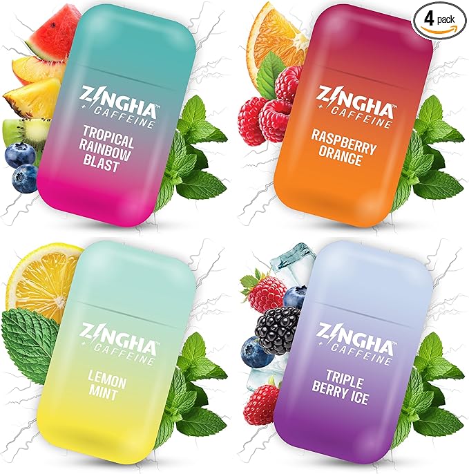 Caffeinated Aromatherapy Nasal Inhaler Stick – Natural Energy Boost with Essential Oils + Caffeine – Focus, Refresh & Breathe Easy (Fruit Burst)