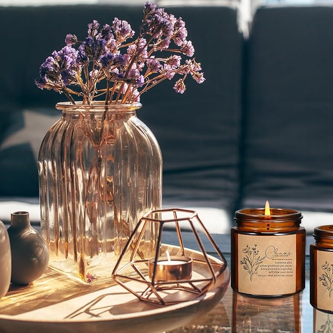 Fumete 10 Pcs Jars Scented Soy Candles 3.5 oz May You Be Proud of The Difference Candles Team Thank You Gifts for Employee Appreciation Gifts Coworker Vet Tech Nurse Teachers(Amber,Coordinator)