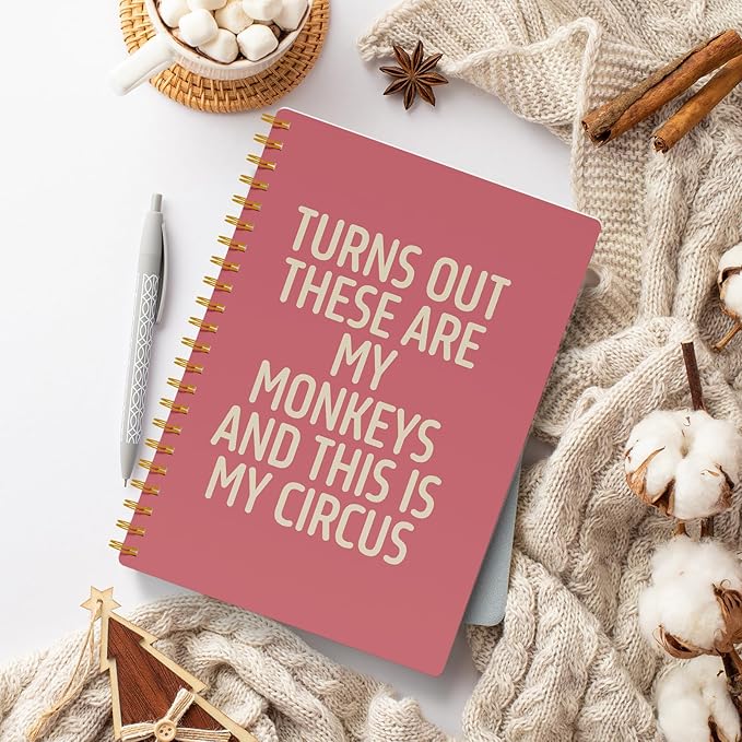 Funny Notebooks for Work, Pink Aesthetic Journal, Funny Boss Day Gifts, Boss Gifts for Men Women, Funny Gifts for Boss, Boss Office Decor, Spiral Notebook 5.5x8.3 Inch