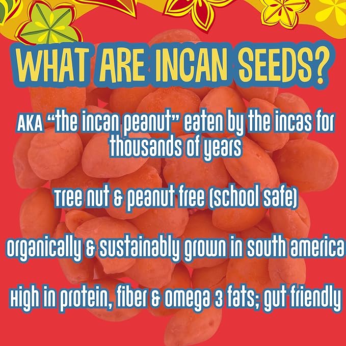 Brass Roots Organic Incan Protein Seeds - High Protein, School Safe, Nut Free, High Omega 3, Supports Gut Health, Good Source of Fiber, Shark Tank (10 oz (Pack of 1), Cajun)