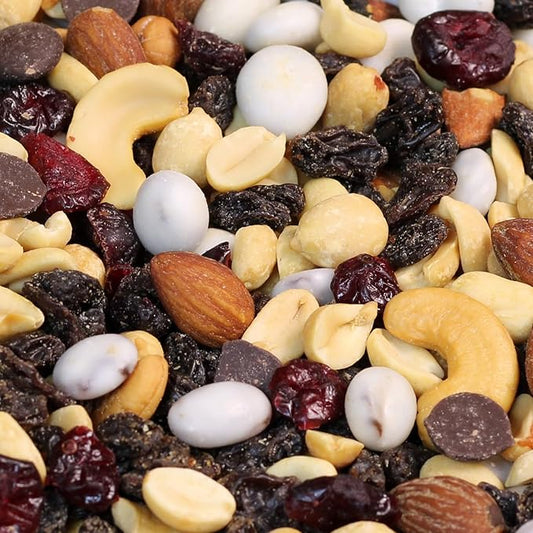 Deluxe Trail Mix with Greek Yogurt, Chocolate, Fruit and Nuts by Its Delish, 3 Lbs Bulk Bag | Healthy Mix of Greek Yogurt Coated Raisins & Dark Chocolate Chips, Sweet & Salty Snack | Kosher Dairy