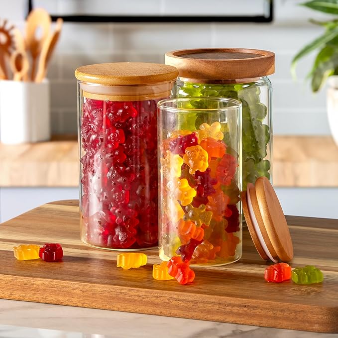 Black Forest Gummy Bears Candy, Real Fruit Juice, 6 Ounce Bags (Pack of 8)