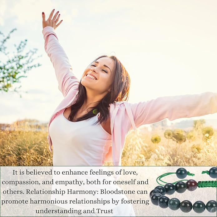 Energy Protection Crystal Handmade Adjustable Bead Bracelet Perfect for Men, Women’s Gift - Gemstone Healing Stretch Bracelet Pulsera Para Hombre Mujer Stocking Stuffer