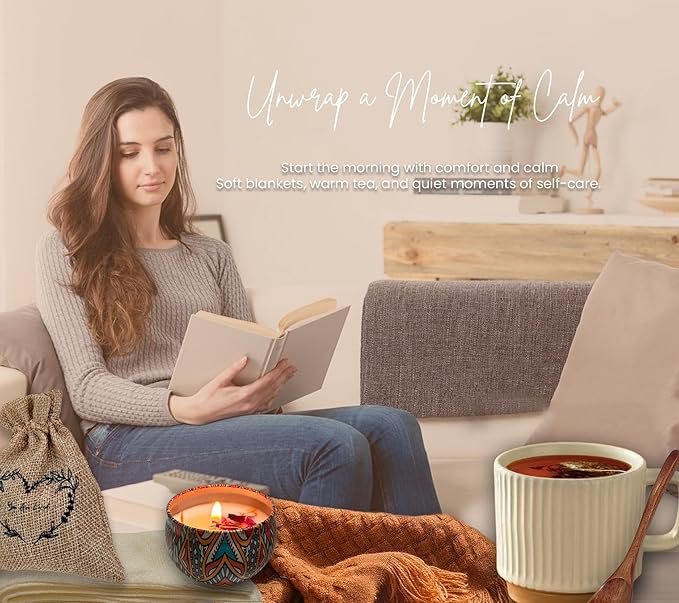 Get Well Soon Gift Baskets for Women - Caramel Color Scheme Self Care - After Surgery, Sympathy Gifts for Loss of Loved One, Thinking of You/Grief/Bereavement/Miscarriage Gifts for Women(Caramel)