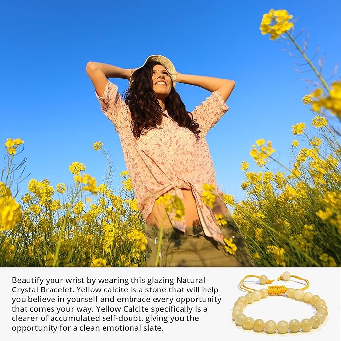 Energy Protection Crystal Handmade Adjustable Bead Bracelet Perfect for Men, Women’s Gift - Gemstone Healing Stretch Bracelet Pulsera Para Hombre Mujer Stocking Stuffer