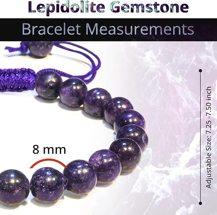 Energy Protection Crystal Handmade Adjustable Bead Bracelet Perfect for Men, Women’s Gift - Gemstone Healing Stretch Bracelet Pulsera Para Hombre Mujer Stocking Stuffer