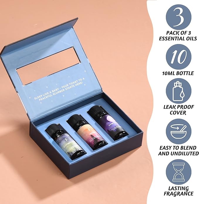 Folkulture Essential Oils for Diffuser Oil | Essential Oils Set of 3 Fragrance Oil | Diffuser Oils Scents for Home | Fragrance Oils for Diffusers - Rosemary, Eucalyptus, Lavender