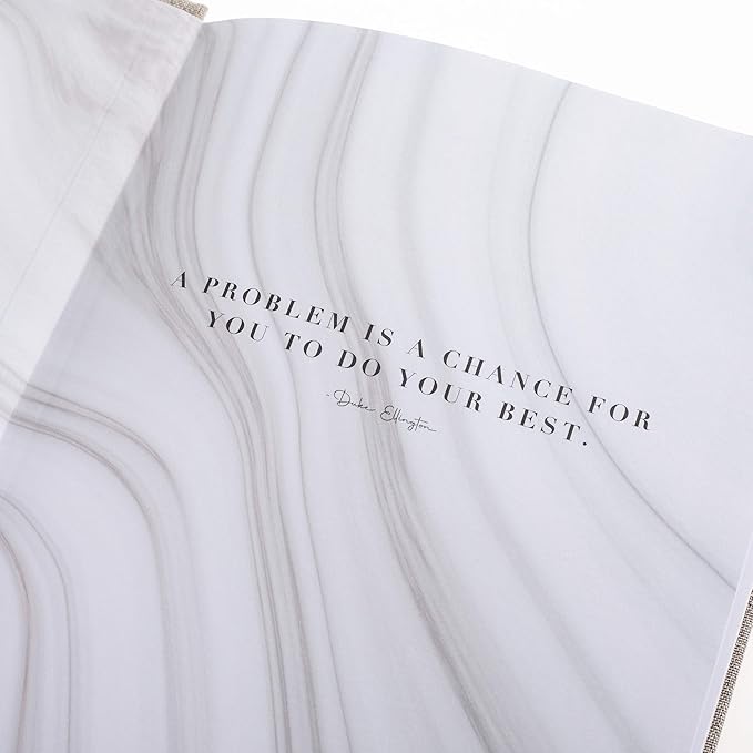 Graphique Self-Care Journal - Positive Mind - 256 Pages - Weekly Quote & Daily Fill in Interiors - Hardbound Fabric Cover - Ribbon Marker (6" x 8")