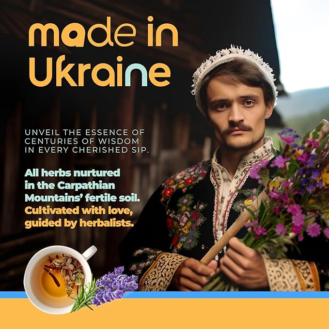 Immunity Booster Decaffeinated Tea Bags, Pure Herbal Immunity Blend - Lemon Balm, Peppermint, Chamomile, Lavender. Immune Support Supplement - 60 Bags by Aprika Life