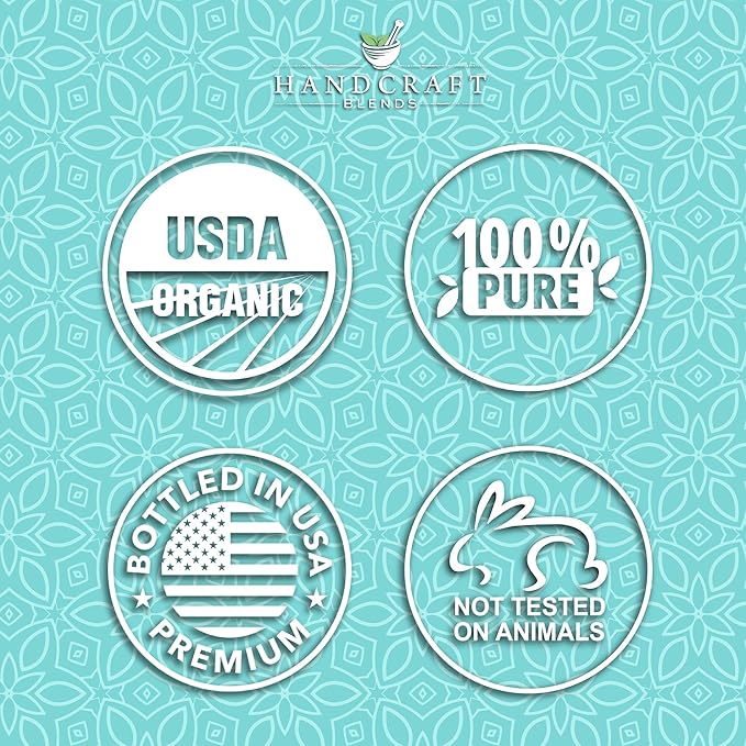 Handcraft Blends Organic Spearmint Essential Oil – 1 Fl Oz – 100% Pure and Natural – Premium Grade Essential Oil for Diffuser and Aromatherapy