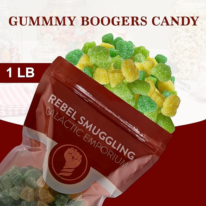 Halloween Gummy Boogers Candy Bulk 1lb Bag by Rebel Smuggling Galactic Emporium