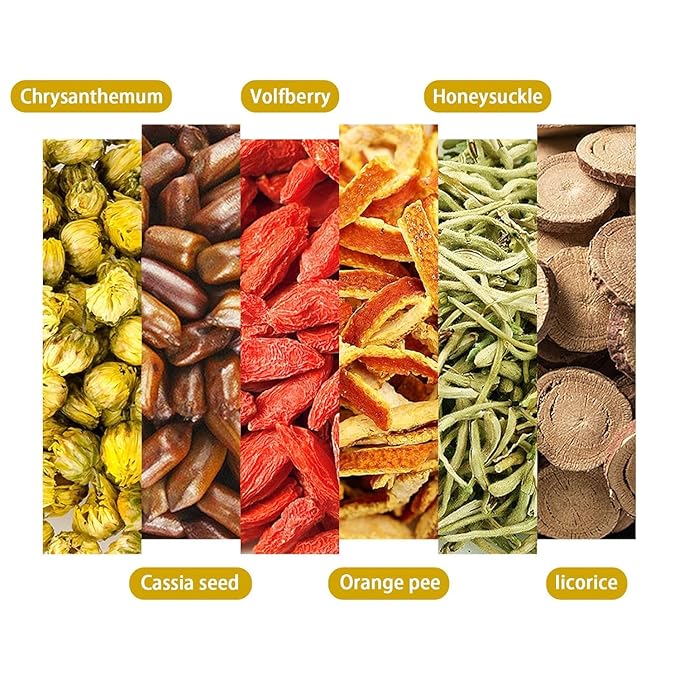 EILIN YHT Chrysanthemum Cassia Seed Tea Bags Liver Care Chinese Herbals - 30 Counts x 5Grams