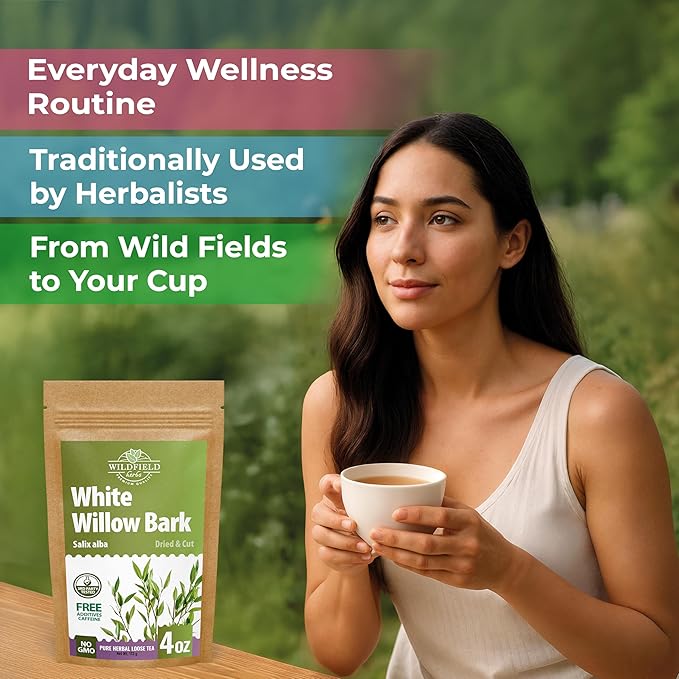 4 oz. White Willow Bark Tea Herbal (Salix Alba) - 113g White Willow Bark Herb Tea Corteza De Sauce