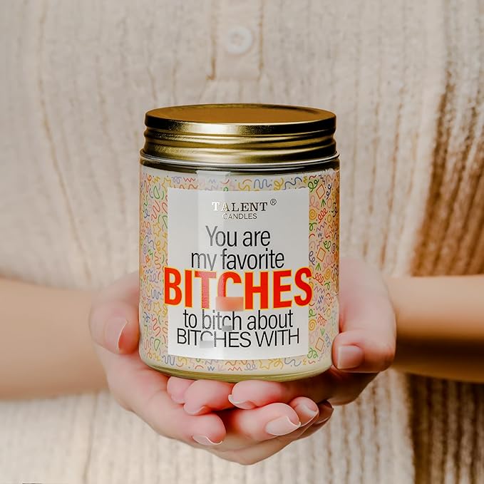 Gifts for Women, Unique Gifts for Women, Best Friend Funny Birthday Gifts for Women Men, Friendship Gifts for Women Men Friends - 8.4 oz GOOD VIBE Scented Candles Gifts, TCGJ7495-2-GV-2