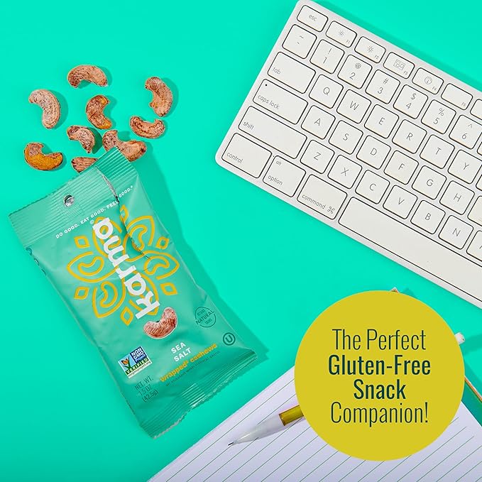 Karma Nuts Flavored Cashews Variety Pack (1.5 oz, Pack of 6) – Whole Roasted Cashews, Healthy Snacks for Adults - Gluten Free Vegan Snacks, Vegan, Non GMO - Flavored Nuts Low Carb