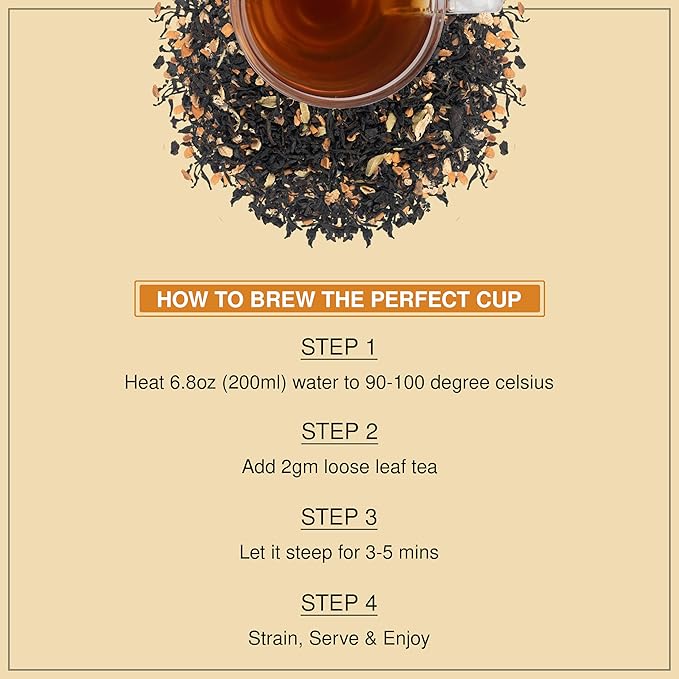 BREWIX, Pumpkin Spice Black Tea, Loose Leaf Tea (50+ Cups, 3.53oz/100g) | Fall | Halloween | Warm and Spicy