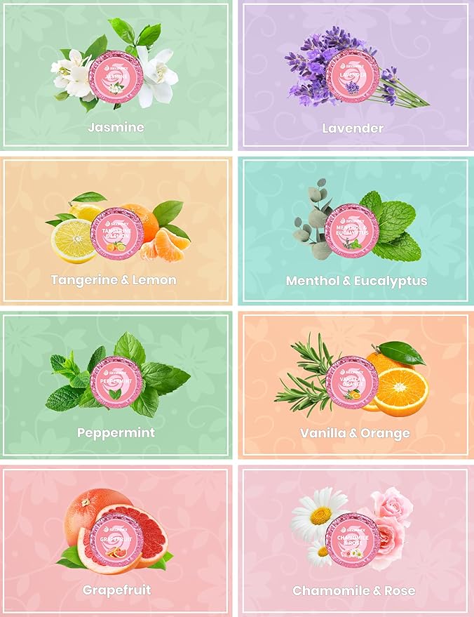 Shower Steamers Aromatherapy, 8 Pack Shower Bombs for Relaxation and Stress Relief, Natural Essential Oils Spa Gift Set for Women, Birthday Gifts, Self Care & Home Spa Experience