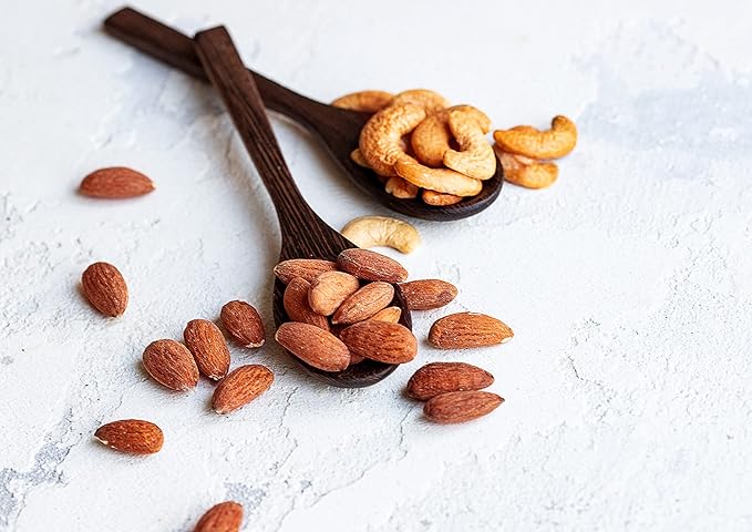 Almonds and Cashews Mix, 16 Pounds – Dry Roasted Nuts with Himalayan Salt, Protein Rich Trail Mix, Healthy Vegan Snack, No Oils and Preservatives, Good Source of Fiber. Bulk