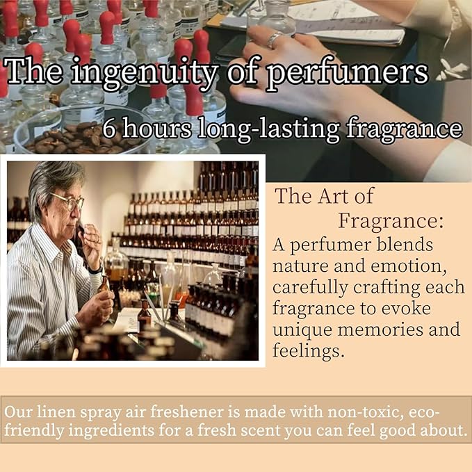 4-Pack Linen Spray Set – Vanilla, Sandalwood, Green Tea & Lemon Room Spray for Pillows, Sheets & Home Fragrance with Natural Essential Oils