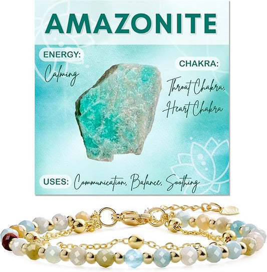 Farfume Crystal Bracelet Beaded Bracelets for Women 4mm Natural Stone Beads Gemstone Handmade Anxiety Jewelry Gifts