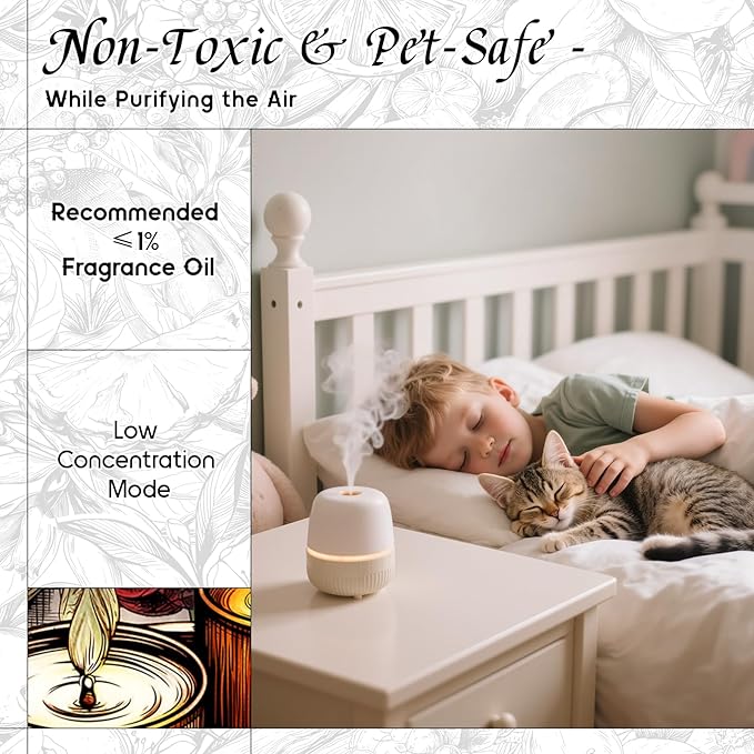 HIQILI Nectar Water Diffuser Oil, Long-Lasting Refill for Diffusers & Humidifiers, Hotel-Grade Scent Suitable for Home Use - 0.34 Fl Oz