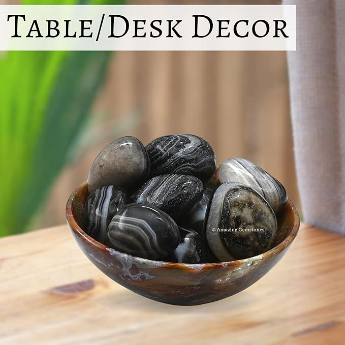 Amazing Gemstone Sulemani Hakik Crystals and Healing Stones Tumbled - 1 Oz Sulemani Hakik Stone, Natural Healing Stones for Energy Balance, Stress Relief - Polished Gems Rocks