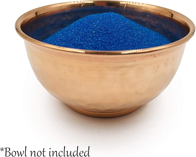 Blue Sand - Fine Sand for Zen Garden, Resin Incense Burner, Smudge Bowl, Ritual Incense, Cast Iron Cauldron, Unity Ceremony, Sensory Bin Table, Mandalas, Crafts by Alternative Imagination (1 Pound)