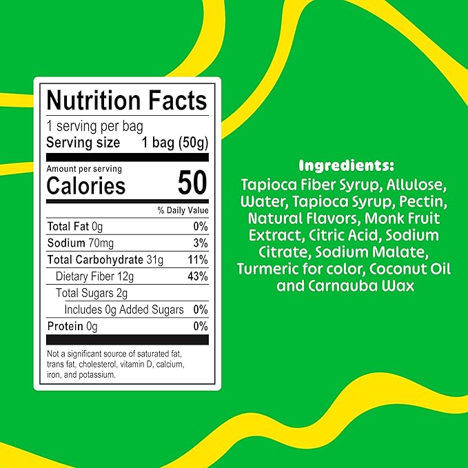 Blobs Gummy Candy - 2g Sugar Healthy Gummies - Low Net Carb & Low Calorie - No Sugar Alcohols, Vegan, Gluten Free, No Dyes -1.8 oz per bag (Pack of 6) - Pineapple Passionfruit