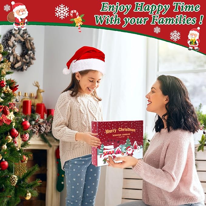 Christmas Scented Candles Gift Set, 12 PCS 3oz Aromatherapy Candles Gifts for Women Soy Wax Candles Gift for mom Portable Travel Tin Jar Candles for Birthday, Thanksgiving, Mother's Day