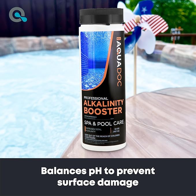 AquaDoc Total Alkalinity Increaser for Hot Tub - Alkalinity Booster for Spas & Fresh Water pH Balance