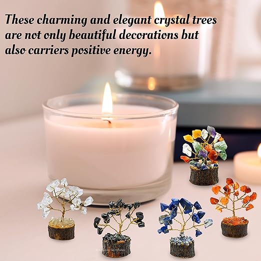 Amazing Gemstone Crystals and Healing Stones Birthday Gifts for Women - Set of 12 Crystal Tree of Life Home Decor Stocking Stuffers, Bookshelf, Room, Meditation Gift for Mom, Unique Birthday Gifts