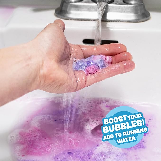 Tub Works Lil' Bursts Mini Bath Bombs for Kids, 90 Count, Gumdrop | Nontoxic | Tiny With A Burst of Color, Foam & Bubbles | Customize Bath With Fun Colors | Create Bath Art