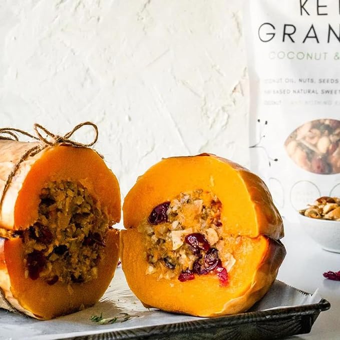 Keto Hana Keto Nut Granola (11oz), Coconut & Almond Plant Based- Low Carb, Low Calorie, High Protein (2g Net Carbs) (Pack of 2)