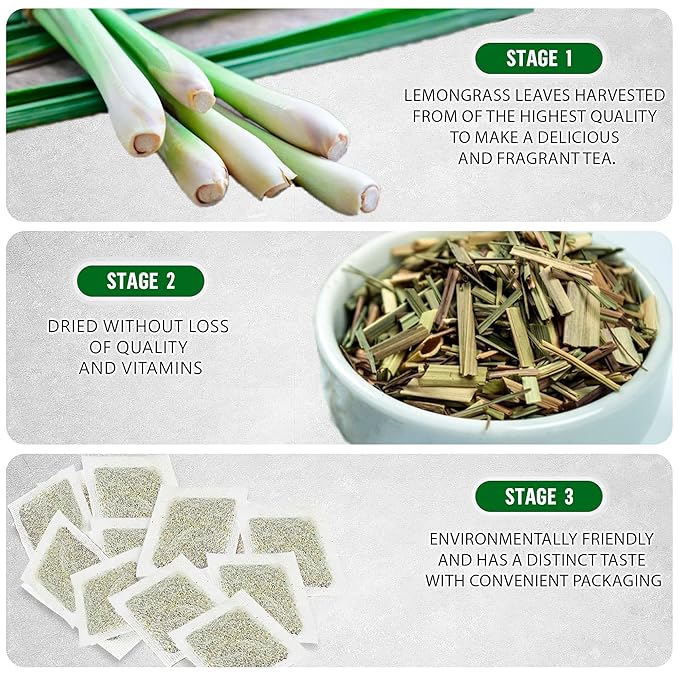TeaDreamTea Lemongrass 400 Tea Bags - Supports Healthy Digestion - Premium Quality Herbal Tea - Caffeine Free Tea - Enjoy It Hot Or Cold Bulk Tea Bags with Refreshing Herbal TeaNeed