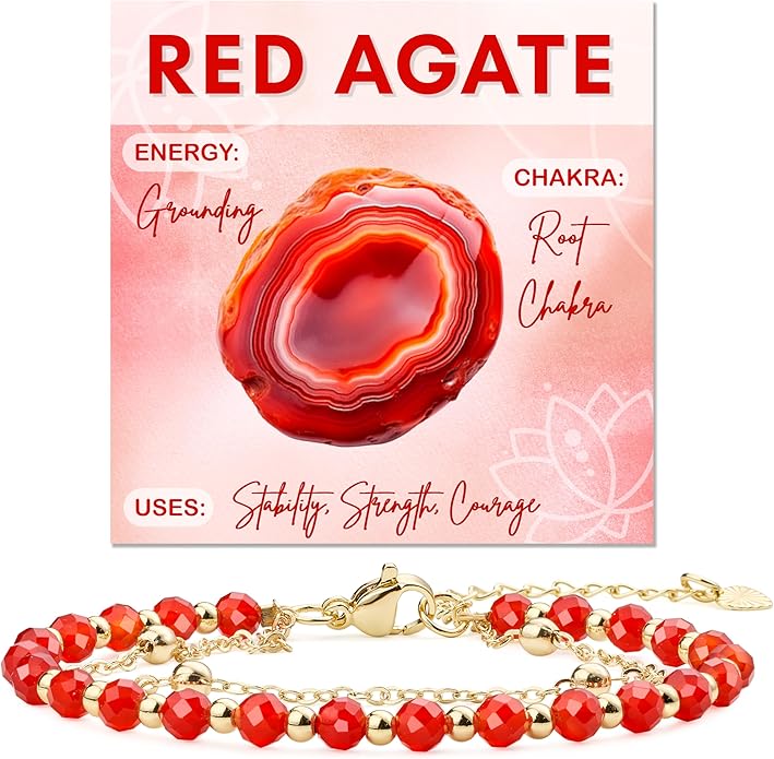 Farfume Crystal Bracelet Beaded Bracelets for Women 4mm Natural Stone Beads Gemstone Handmade Anxiety Jewelry Gifts