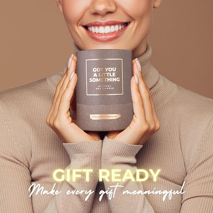 Love You Gifts for Women - Lavender Vanilla Candle - Small Birthday Gift for Mom Sister BFF Bestie Aunt Grandma - Romantic Anniversary or Engagement Present for Wife Husband Boyfriend Girlfriend