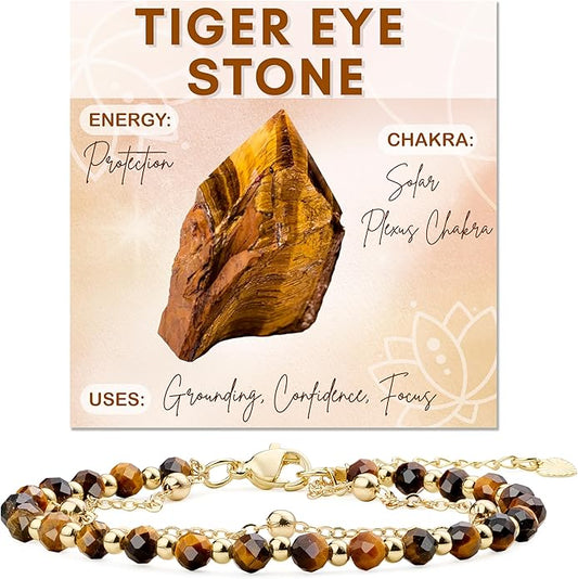 Farfume Crystal Bracelet Beaded Bracelets for Women 4mm Natural Stone Beads Gemstone Handmade Anxiety Jewelry Gifts