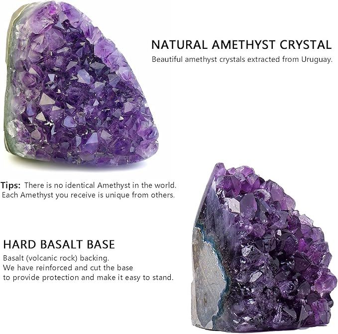 Amethyst Cluster Crystal Quartz Rock Purple Crystals Geode Healing Crystals 6-7LB