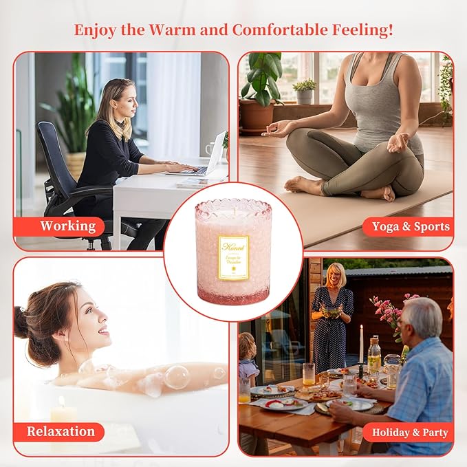 KONNI Scented Candles, Soy Candles, Aromatherapy Candle, Escape to Paradise Scented Candle for Men Women, 7.05oz Candle for Home Decor, Ideal for Creating Relaxing Ambience & Holiday Gifting