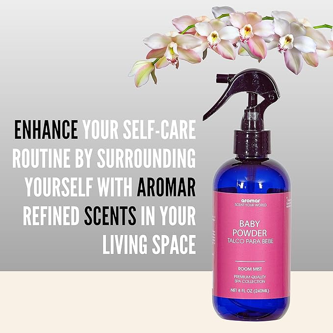 Aromar Essential Room Mist and Fabric Spray with Natural Freshener Aromatherapy for a Fresh and Rejuvenated Home 8 oz Honey Rose